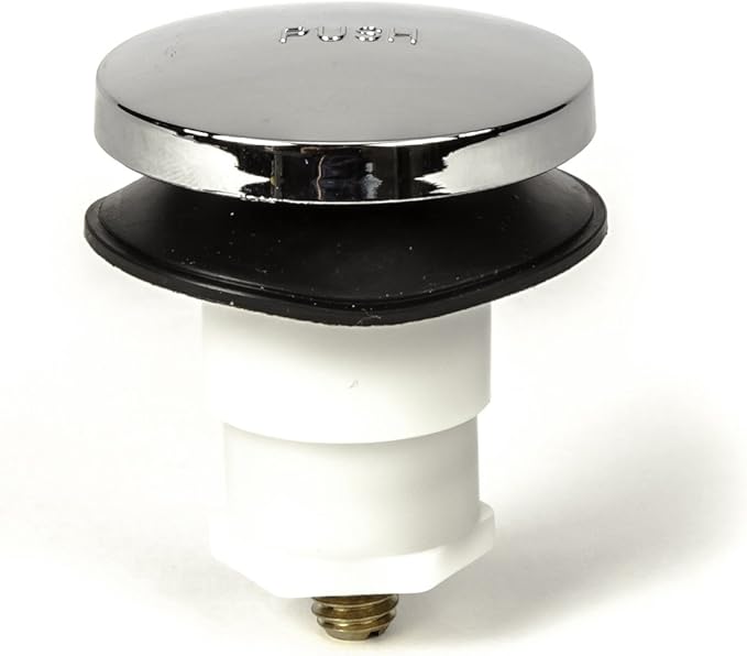 Toe Touch (Tip Toe, Foot Actuated) Bath Tub/Bathtub Drain Stopper Includes 3/8" and 5/16" Fittings Chrome