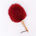 dusters for cleaning, Set Feather Duster Pure Lambs Wool Duster with Wood Handle, Fluffy Lambswool Duster, Flexible, Good Grips, Anti-Static, Duster for Home, Office and Car, 6 Colors Handle Dusters (