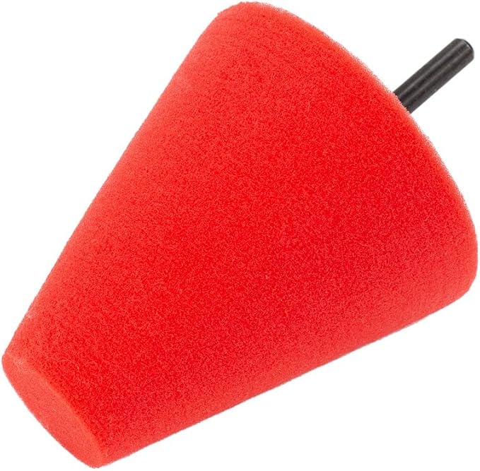 Maxshine Universal M8 Wheel Drill Finishing Cone Sponge | Professional Detailing Tool for Wheels, Rims & Upholstery | Universal Fit M8 Drill Attachment for Auto Detailing, Polishing & Cleaning