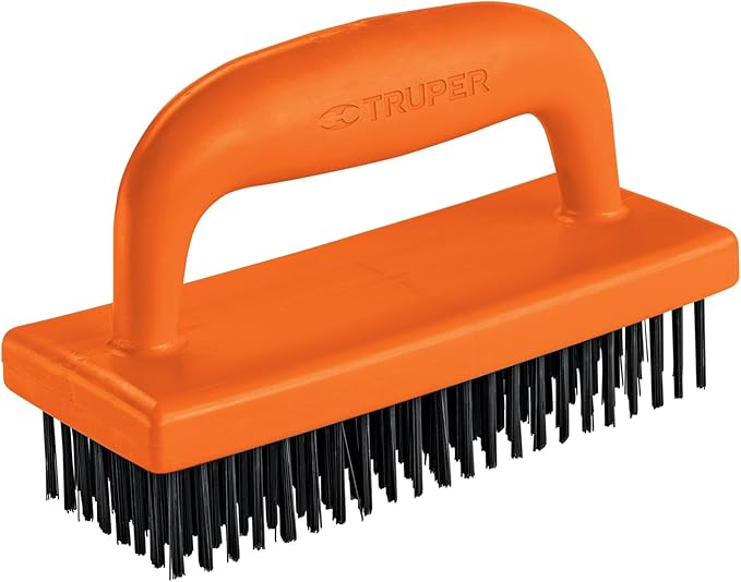 TRUPER CEA-82 Wire Scrub Brush w/ Handle, 172 Bristles