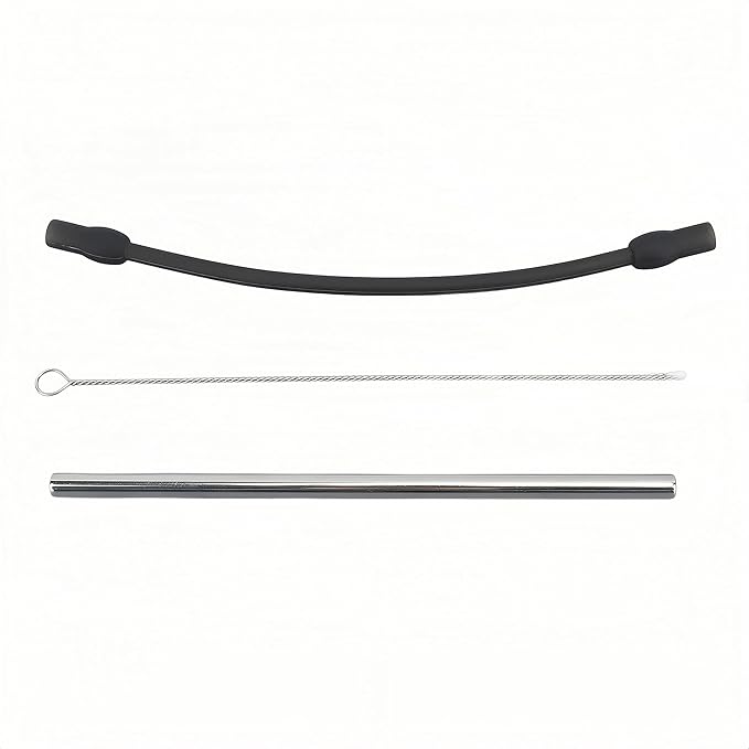Coffee Machine Replacement Milk Tube: Compatible with Bosch and Siemens Coffee Machines, Stainless Steel Silicon Milk Hose with Cleaning Brush Frother Accessories