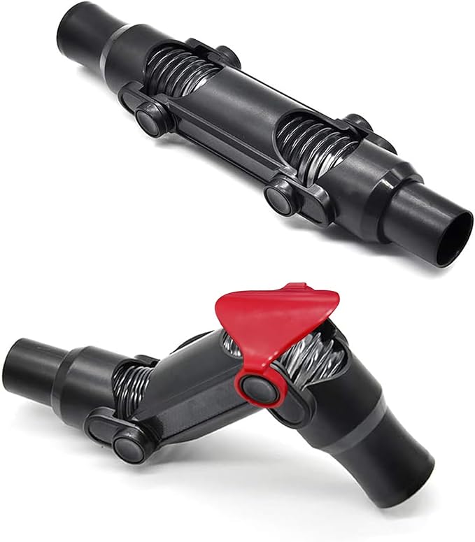 EZ SPARES Compatible with acuum Cleaner,Multi-Angle Hose 1 1/4inch 32mm Adapter Vacuum Plastic Curved Handle Bent End Hose Wand