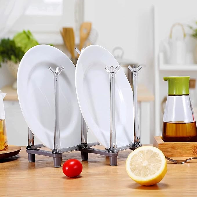 Cup Drying Rack for Bottle,Drinking Glass/Plastic Bag Dryer for Reusable Ziplock Plastic Food Storage Bags Drying Rack Gray