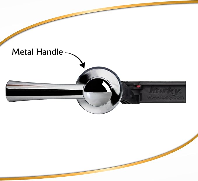 Korky 6054BP StrongARM Tank Lever Universal to Fit Front Angled Side Left and Right Mount Toilets, Chrome, Simple Style