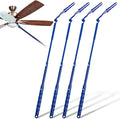 4 Pcs 3 ft Replacement Handles Compatible with Swiffer Duster Refill, Extended Handle, Removal Duty, Adjustable Length for Home Fan Window Cleaning (Blue)