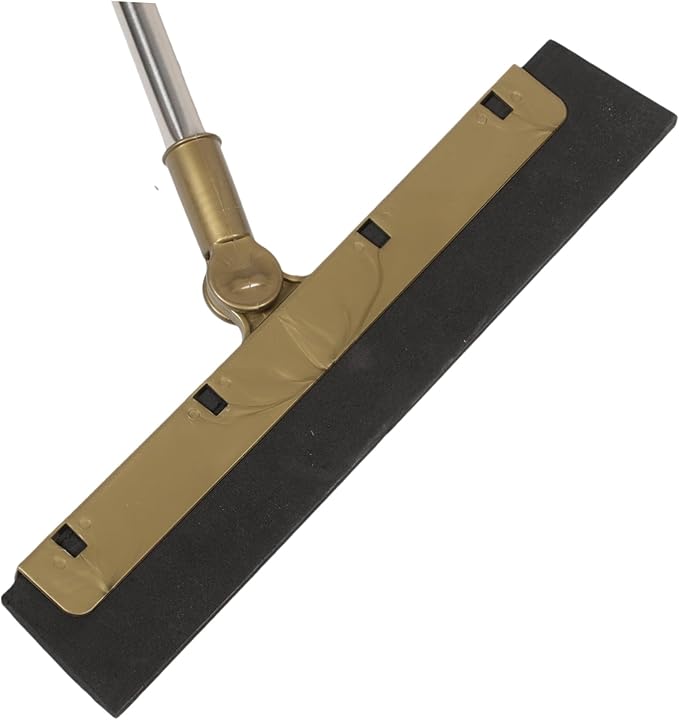FRCOLOR Broom Dustpan Gold Broom Scraper Set Long Handle Dustpan for Home Cleaning