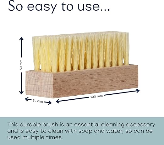 Fabricoat Soft Bristle Brush – Cleaning Brush – Hand Brush – Deep Cleans and Easily Lifts Dirt from Fabric and Upholstery