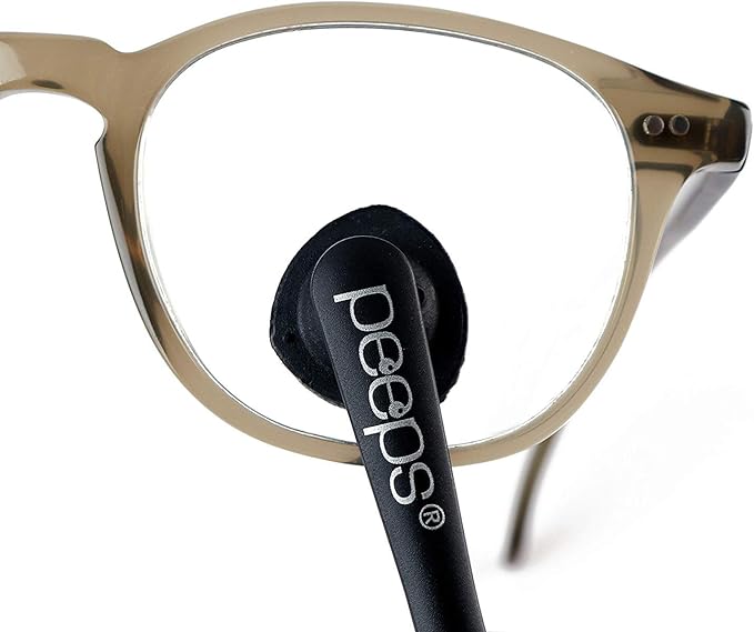 CarbonKlean Peeps Glasses Cleaner - for Eyeglasses, Reading Glasses, and More - Lens Cleaner with Carbon Microfiber Tech-Injected Green-3 Count (Pack of 1)