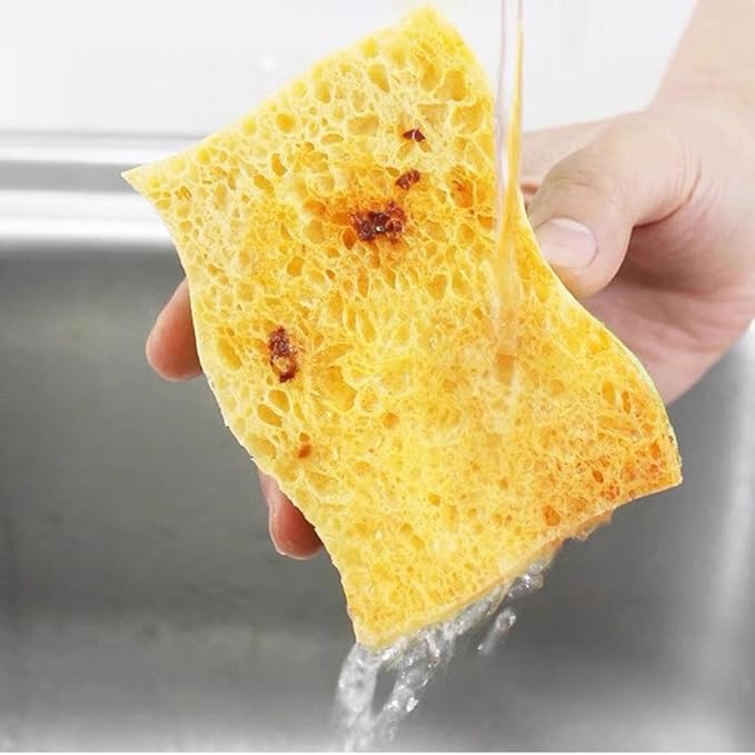 6 Pack Heavy Duty Kitchen Sponge Dish Sponges Double-Sided Dishwashing Scrub Sponges (Green)