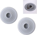 Grey Drain Hair Catcher Shower Drain Cover Hair Catcher Bathtub Drain Hair Catcher Silicone Tub Hair Catcher Drain Protector