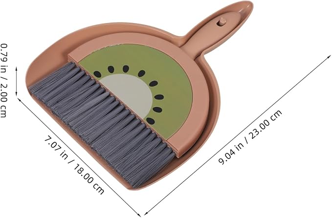 VOSAREA Mini Broom Set with Dustpan for Efficient Desk Cleaning Compact Handheld Brush for Home and Office Use