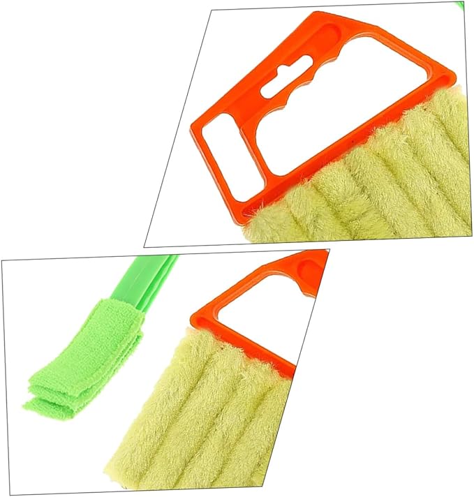 2pcs Handheld Blinds Cleaning Brush Set, 7-Finger and 3-Finger Window Shutter Cleaner Brushes for Air Conditioner and Venetian Blinds Dust Removal, Household Window Cleaning Tools