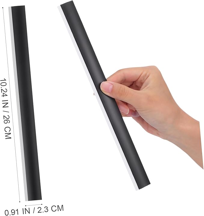 GALPADA 4pcs Dustpan Lip Replacement Dust Pan Edge Strip Rubber Strip for Dust Pan Dustpan Edge Protector Wide for