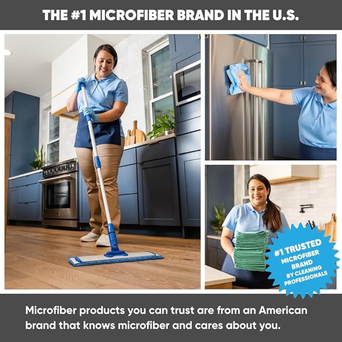 2 Pack of Microfiber Flexible Dusters with Heavy Duty Extension Pole | 8' Reach | Clean Ceiling Fans, Cobwebs, Light Fixtures, Delicate Objects