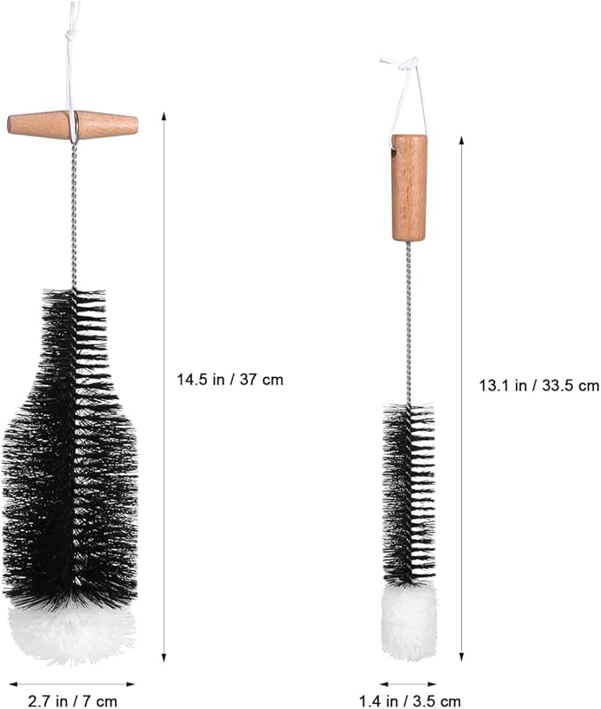 Amosfun 3 Inch Chimney Cleaning Brush with 14.5 Inch Wire Handle for Pellet Stove and Wood Stove Pipe Cleaner Fireplace Soot Removal and Debris Cleaning Tool
