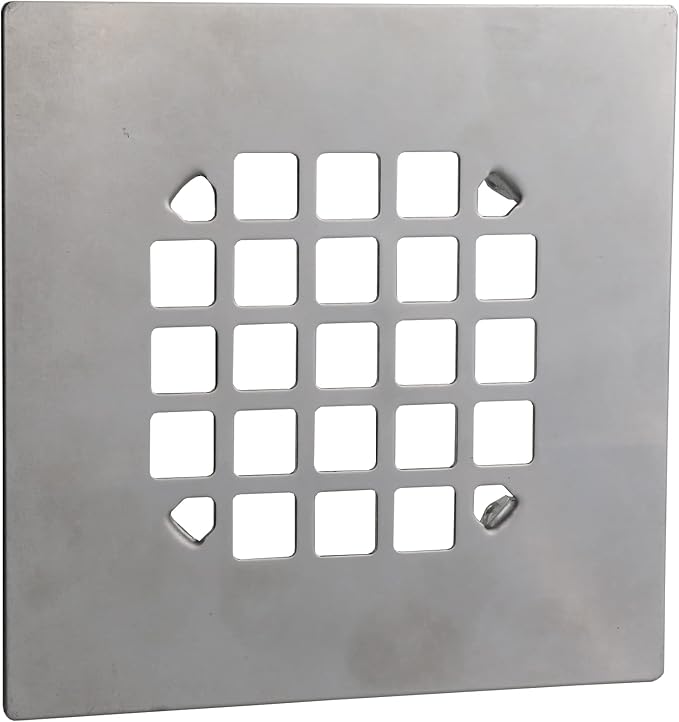 Danco 11034 Square Snap-in Shower Drain Cover in Chrome