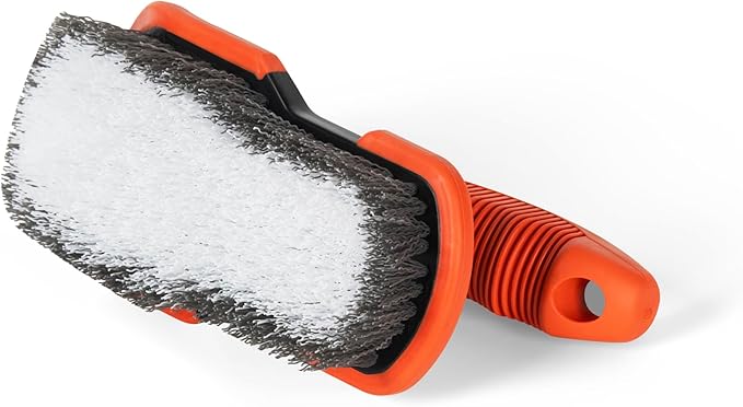 DecorRack 2 Pack Cleaning Brush, Heavy-Duty Scrub Brush with Ergonomic Handle for Floors, Tiles, Bathtubs, Grout, Decks, and Outdoor Surfaces (Assorted, 2 Pack)