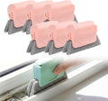 Kruggo Magic Window Track Cleaner, 2026 New Seal Cleaner Tool, Creative Cleaner Tools for Window Slot, Sliding Door Track, Tile Lines, Blinds, Baseboard (Pink-6PCS)