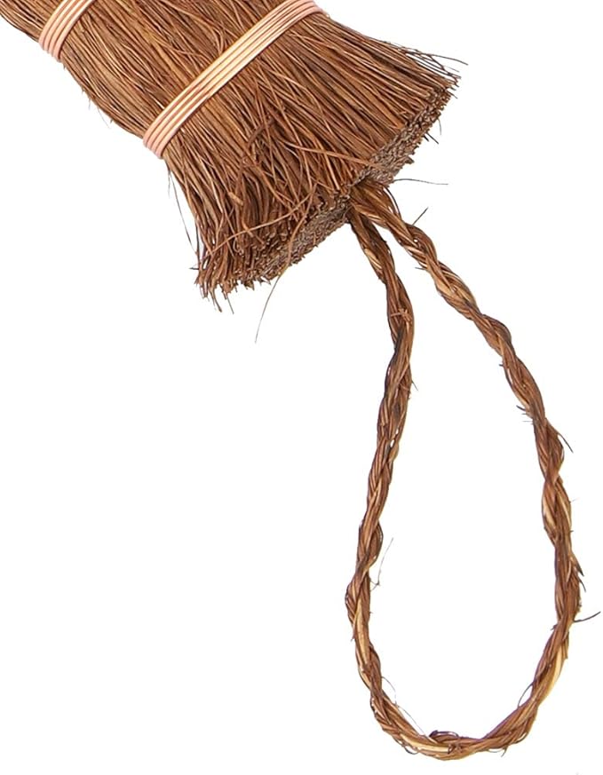 Jerliflyer Mini Brown Broom Palm,Small Palm-Sized Handle Broom Brush for dusting and Removing Crumbs, Dirt, dust, etc. from Table Tops