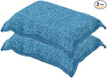 Miracle Microfiber Scrubbing Sponge, Blue Extra Scrubbing Power Sponge for Kitchen, Sink, Pot, Pan and Dish Washing, Super Absorbent and Rapid Drying 2-Pack