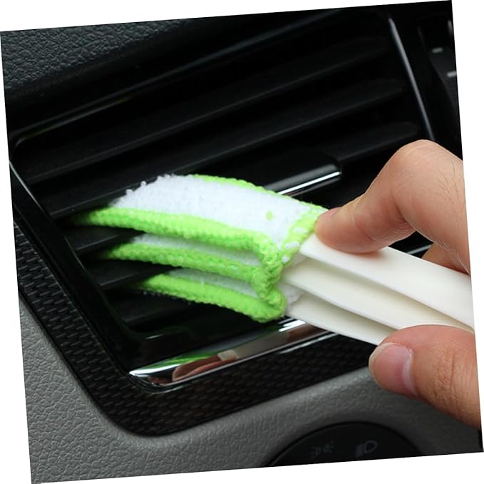Didiseaon 3pcs Car Air Vent Cleaning Brush Double-Ended Interior Crevice Brush Automotive Air Conditioner Detail Tool for Dashboard and Vent Dust Removal