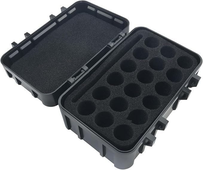 MEETOOT AA/AAA Button Batteries Universal Storage Box Sealed Sponge Cushioning Storage Waterproof and Shockproof