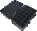 MEETOOT AA/AAA Button Batteries Universal Storage Box Sealed Sponge Cushioning Storage Waterproof and Shockproof