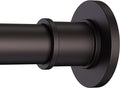 BRIOFOX Industrial Shower Curtain Rod - Rustproof Non-Slip 43-72 Inch Stainless Steel Tension Curtain Rod for Window or Bathroom, Bronze
