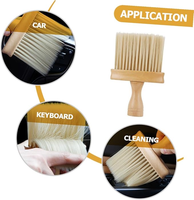 Car Air Vent Cleaning Brush 2pcs Set Soft Bristle Car Interior Duster for Auto Vent and Dashboard Detail Automotive Detailing Tool
