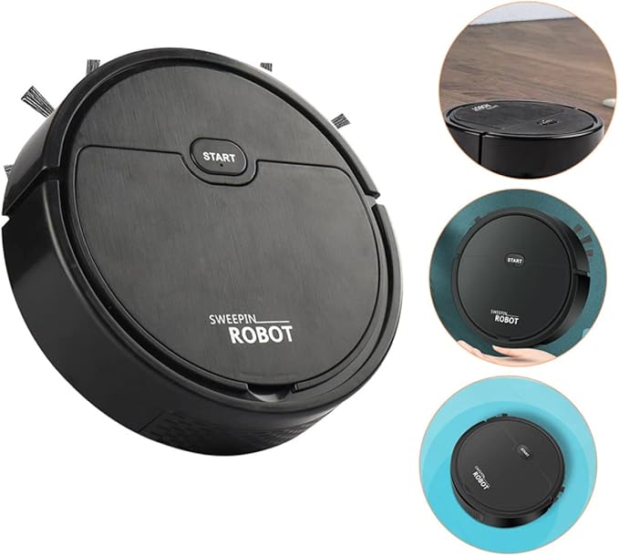 Cabilock Mini for Home Multifunctional Automatic Sweeping and Mopping Quiet Self-Cleaning Electric Powerful Suction Suitable for Hard Floors and Carpets