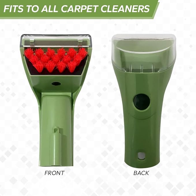 Replacement Green 3" Tough Stain Brush Tool with Removable Nozzle for Better Cleaning for All Bissell Carpet Cleaner Machines