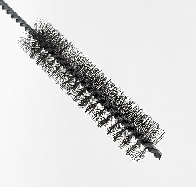 3 Piece Set of 16-Inch Tube Cleaning Brushes Copper, Stainless, Nylon for Various Surface Use (.5-Inch Diameter)