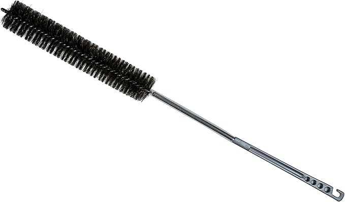 KONEX Flexi-Clean Pro Horsehair Lint Brush | Dryer Lint Trap | Refrigerator Coil Cleaning | Vent Cleaner - 33 Inch Long (85cm)