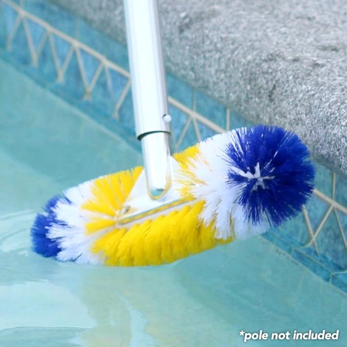 Blue Torrent Brush (12 Inches, Yellow/White/Blue) (Pack of 3)