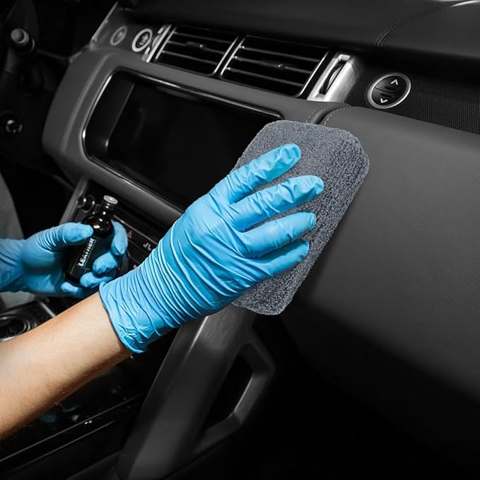HOMEXCEL Microfiber Applicator Pads, Scratch-Free Car Wash Sponge for Cleaning, Premium Wax Foam Applicator Pads for Car Detailing, 5”x3”, 8 Pack, Grey