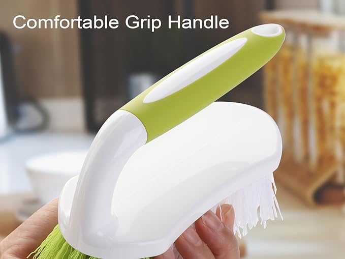 Scrub Brush for Cleaning, Heavy Duty Shower Scrubber with Stiff Bristles for Tub, Sink, Floor, Tile, and Carpet Scrubbing, 20 Pack