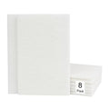 6"x9" Light Duty Scuff Pad 8 Pack (7445) - White, Wet/Dry Reusable Non-Abrasive Hand Pad for Cleaning, Polishing & Finishing - Auto Body, Woodworking, Glass & Marine