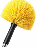 Cobweb Duster Head Brush, Screw on Spider Web Duster Brush Replacement Head for Outdoor & Indoor Cleaning, Corner Duster Fits Standard Acme Threaded Extension Pole (Pole Sold Separately)