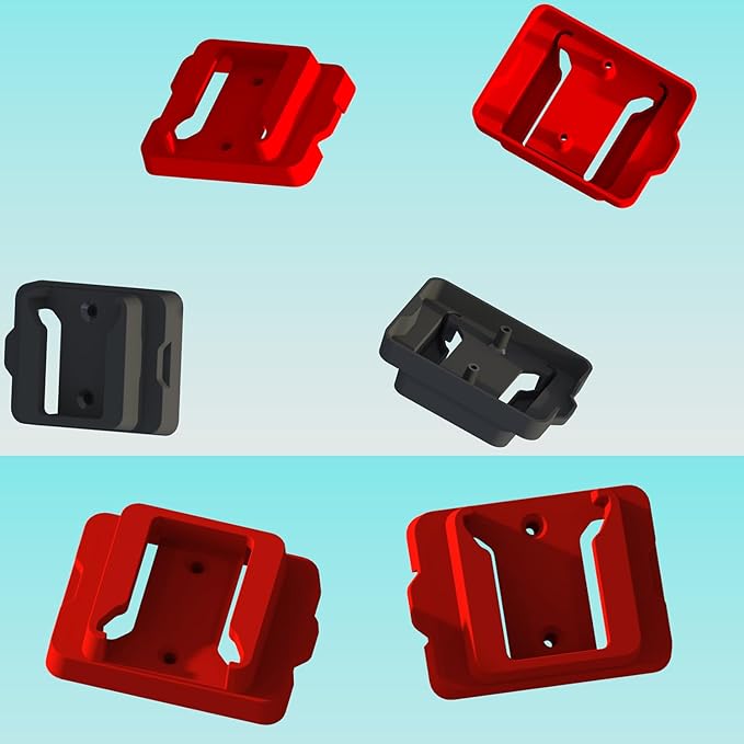 Battery Holder for Milwaukee 18 18V Battery (No Battery), 18Packs Wall Mount Batteries Storage for Wall, Work Van, Shelf, Toolbox