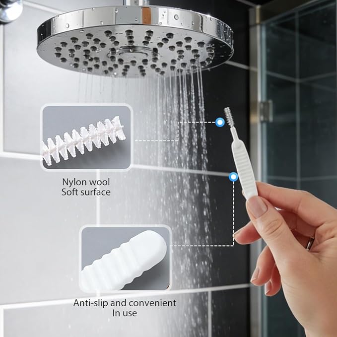 Shower Head Cleaning Brush for Small Hole, 2026 New Upgrade Gap Hole Anti-Clogging Cleaning Brush, Multifunctional Shower Cleaning Tools, Showerhead Cleaning Brushes Picks for Bathroom (40 Pcak)