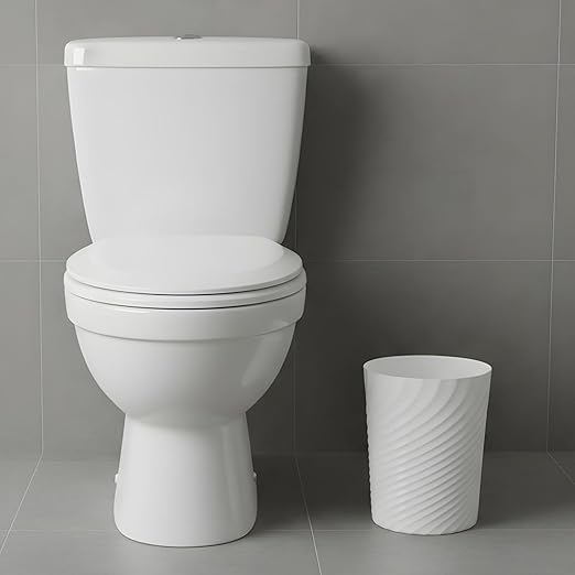 4Pcs Small Trash Can, Wastebasket Recycling Bin, Round Garbage Can, Plastic Waste Basket, Bathroom Garbage Bin with Trash Bags for Bathrooms, Laundry Room, Kitchens, Offices, Dorms