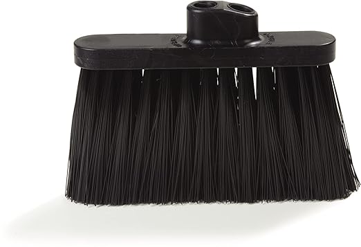 SPARTA 3685403 Flo-Pac Duo Sweep Stiff Filament Light Industrial Broom Head, Polypropylene Bristles, 11" Trim x 11" Width Bristle, 7" Overall Length, Black