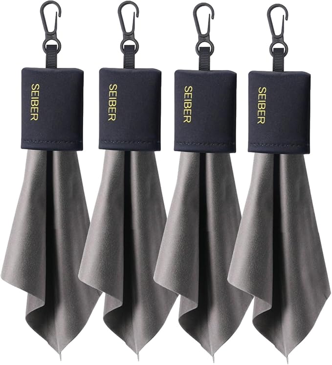 Glasses Cleaner Cleaning Cloth Keychain,Reusable Microfiber Eyeglasses Clean Cloths Wipes with Portable Pouch for Eyeglass Lens Sunglasses Jewelry Electronics,Black,4Pcs
