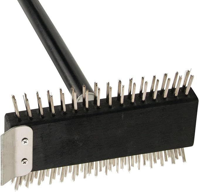 Winco Stainless Steel Wire Brush with Bristle, 30-Inch