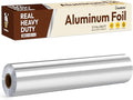 Katbite Aluminum Foil Heavy Duty 17.7 Inch Wide, 30 Micron Thick Strong Heavy Duty Foil Aluminum Roll Wrap for Commercial Catering, Grilling, Roasting, Baking, Home Cooking, 17.7"x525s.f