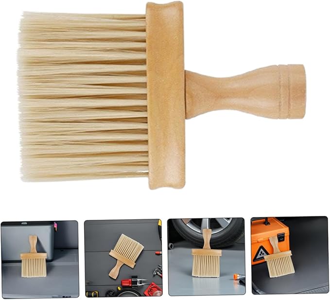 3pcs Car Air Vent Cleaning Brushes Set with Soft Bristles for Automotive Interior Detailing, Dust Remover Tool for Air Conditioner Vents and Door Slots