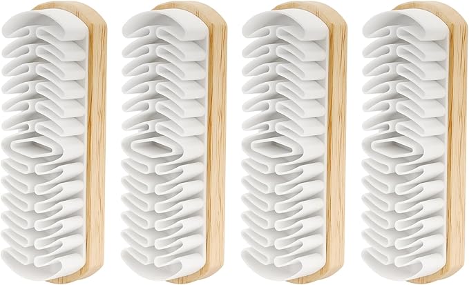 Suede Cleaner Brush 4 Pack, Gentle Daily Care Brush for Suede & Nubuck Shoes, Boots, Bags, Portable Cleaner Kit for Refreshing Nap and Lifting Surface Dirt