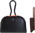 Metal Large Heavy Duty Dustpan and Broom Brush Set Handheld Tool Kits for Easy Grasping and Efficient