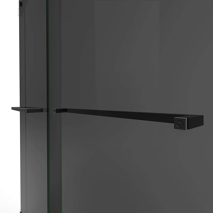 DreamLine Aqua Uno 34 5/16 inch W x 58 inch H Frameless Hinged Tub Door in Oil Rubbed Bronze