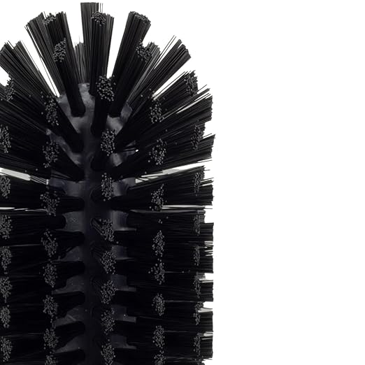 SPARTA Industrial Tank Brush Head Pipe Brush Head, Drain Brush with 3/4" Thread Hole (Handle Not Included) for Commercial Use, Plastic, 3 x 5.9 Inches, Black